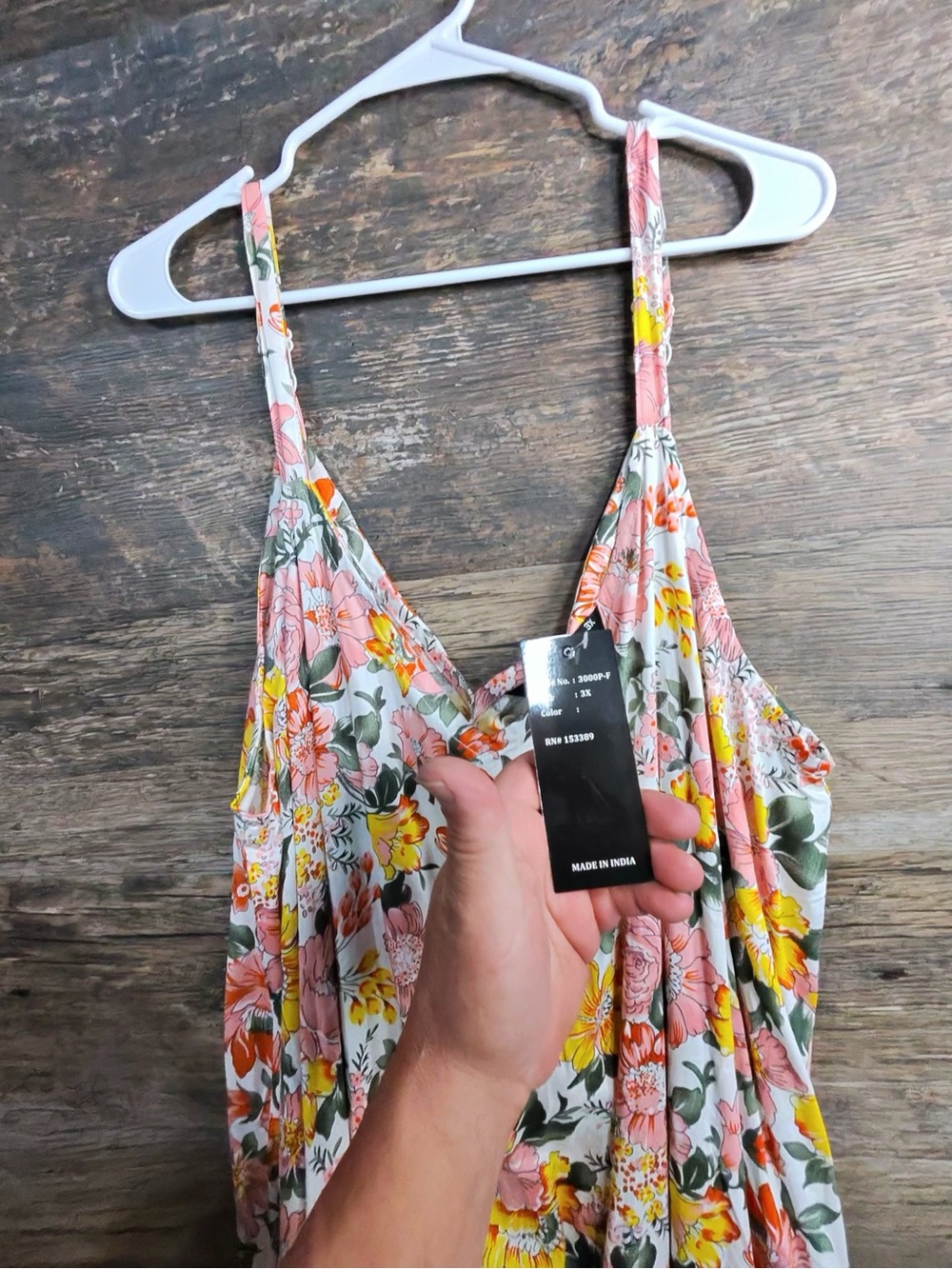 Shore Drive Floral Spaghetti-Strap Maxi Dress in Pink & Yellow - Picture 3 of 13